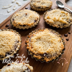 Mini Tartas de Dulce de Leche y Coco